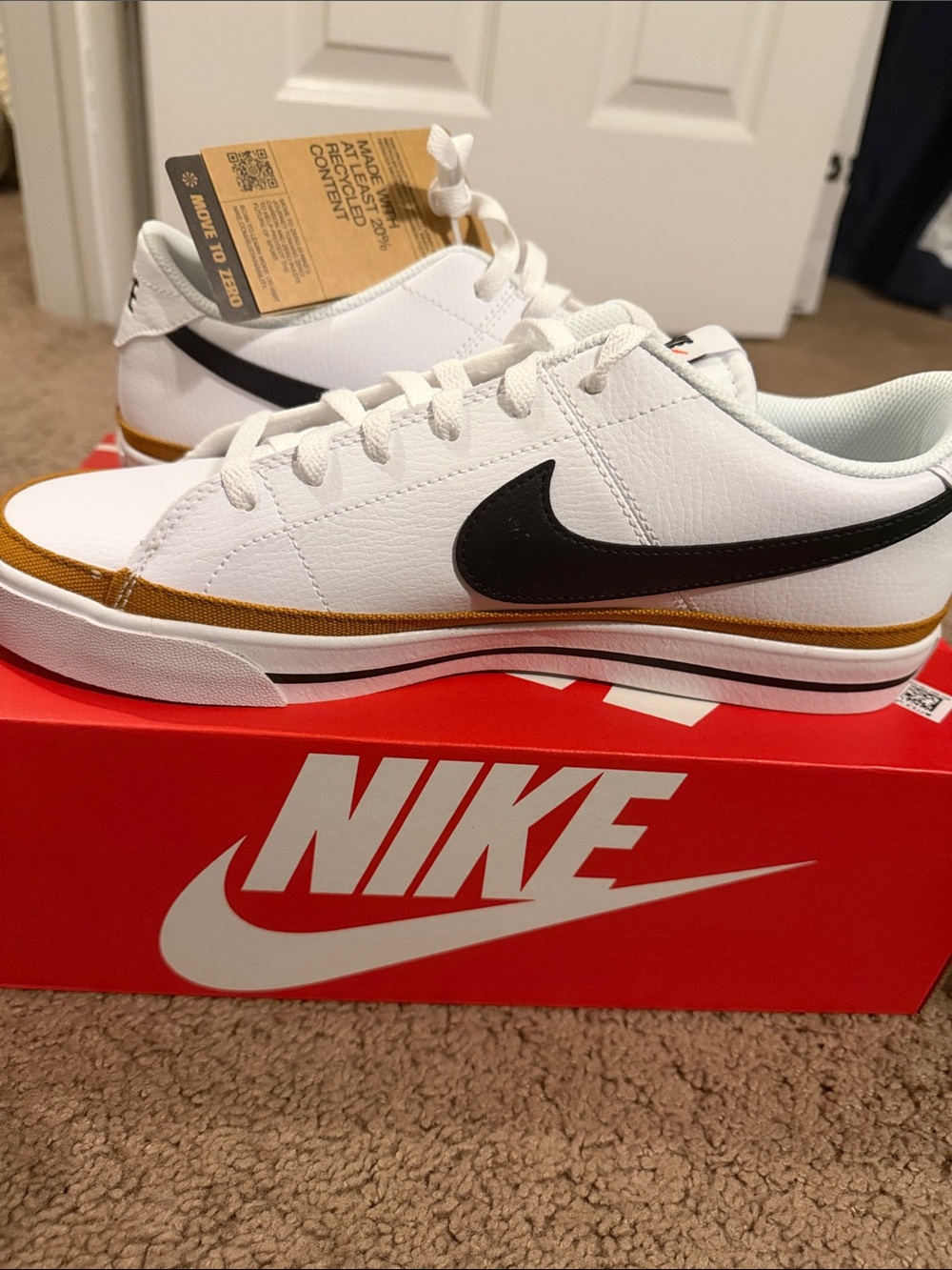 Nike Court Legacy NN Sneakers White & Black US 11 NWT